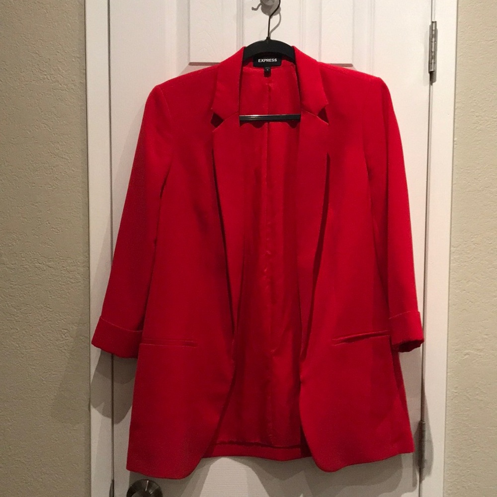 Express red blazer